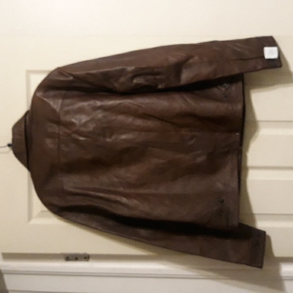 NWT Polo Ralph Lauren Leather Jacket - Biscon Brown - Picture 11 of 16